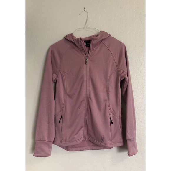 Spyder Full Zip Hoodie Jacket With Pockets Women's Size Medium - Picture 3 of 13
